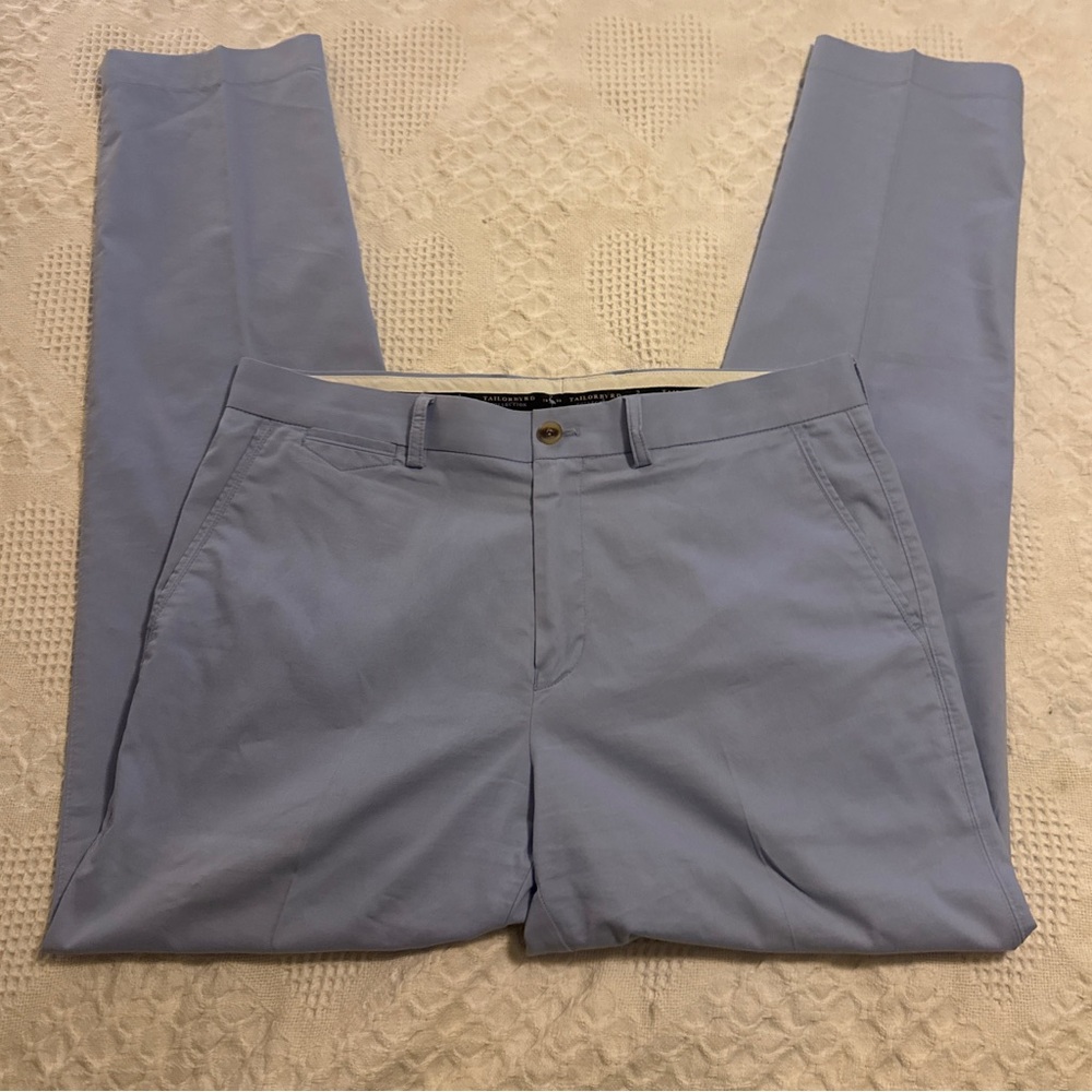 Tailorbyrd Collection Blue Chinos Modern Fit Stretch Fabric